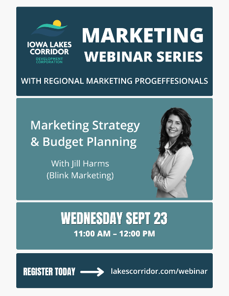 Event graphic featuring Jill Harms