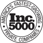 Inc. 5000 logo with text America's fastest-growing private companies